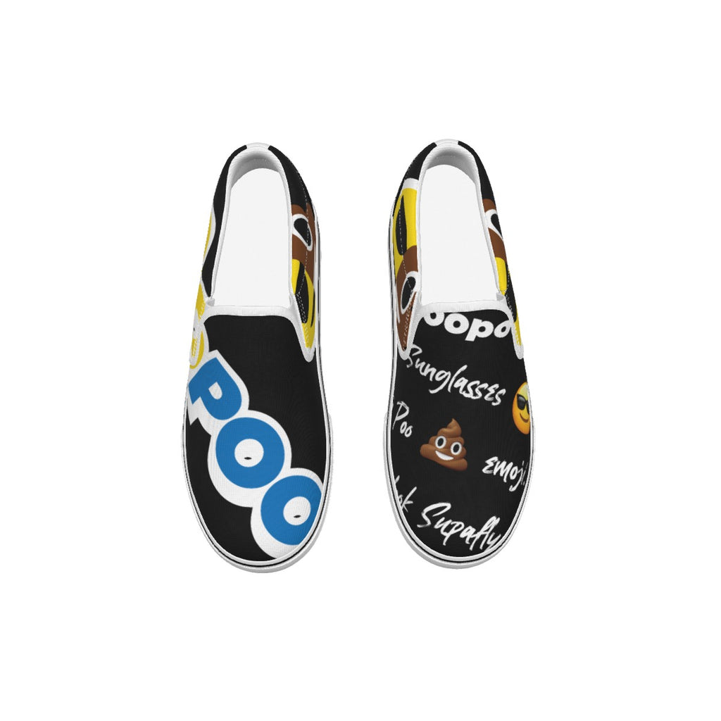 Dumojis® COOPOO Kid's Slip-On Sneakers - Black