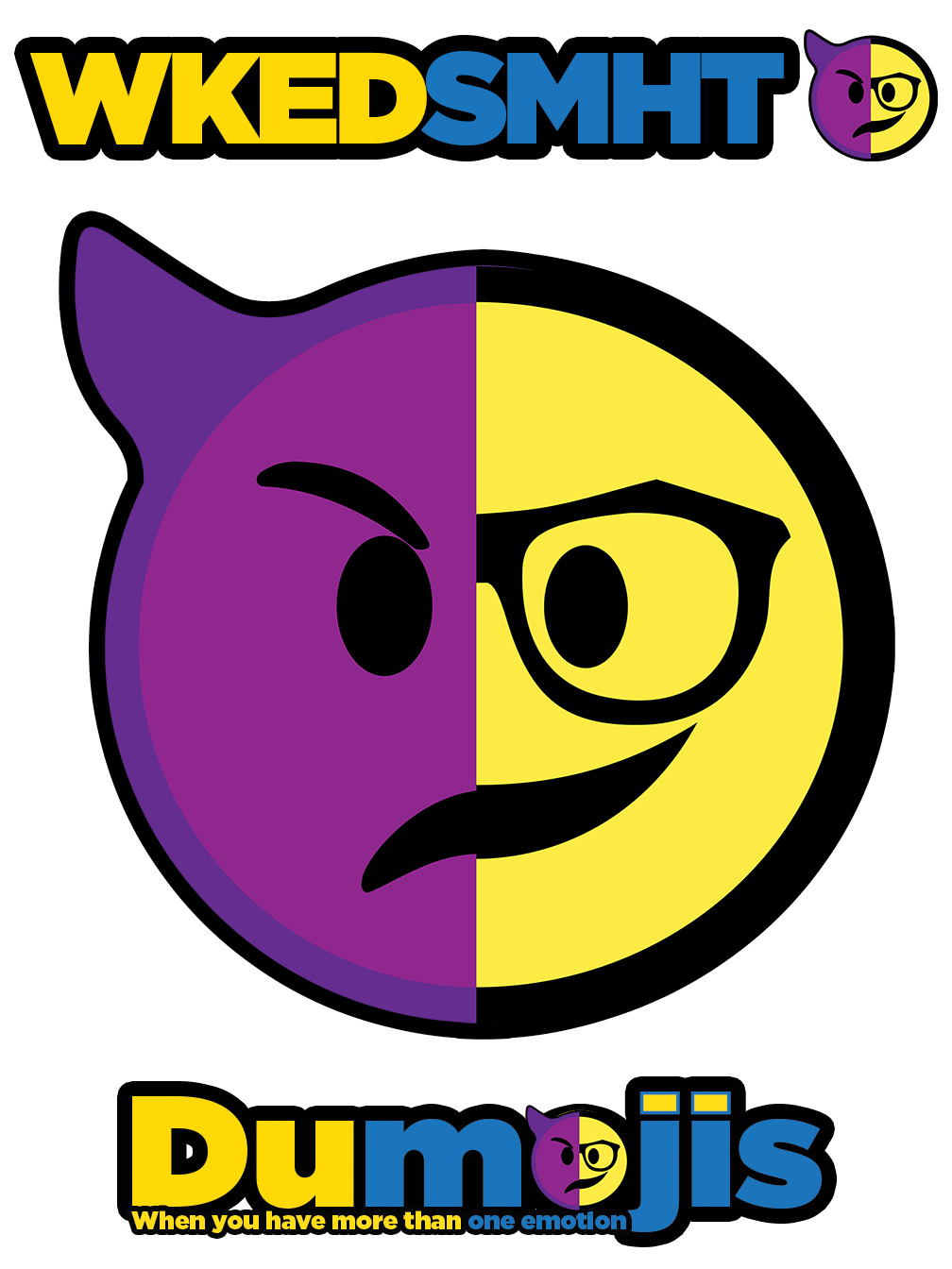 Graphic of Wkedsmht vinyl sticker