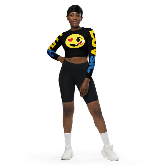 Dumojis® LUVSIC Recycled Long-Sleeve Crop Top