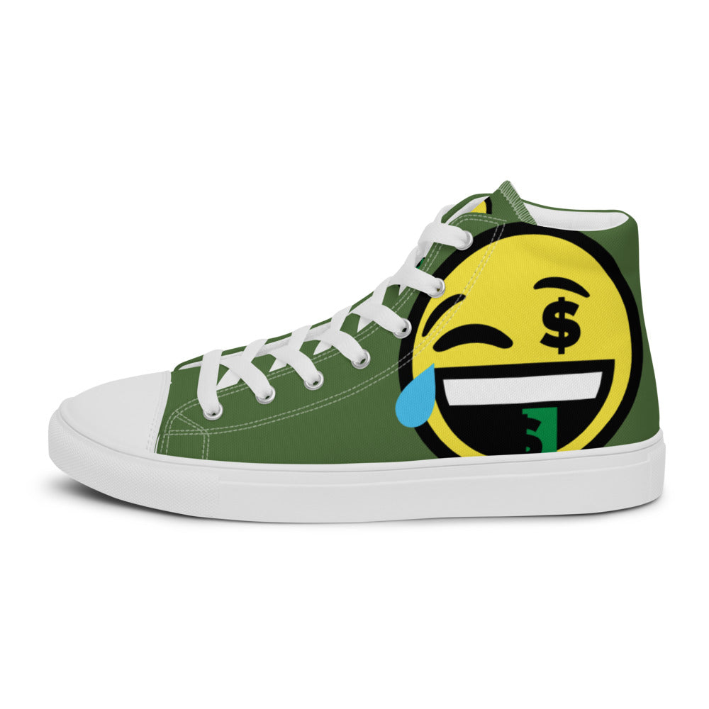 Dumojis® FUNDOE Men’s High Top Canvas Shoes - Green
