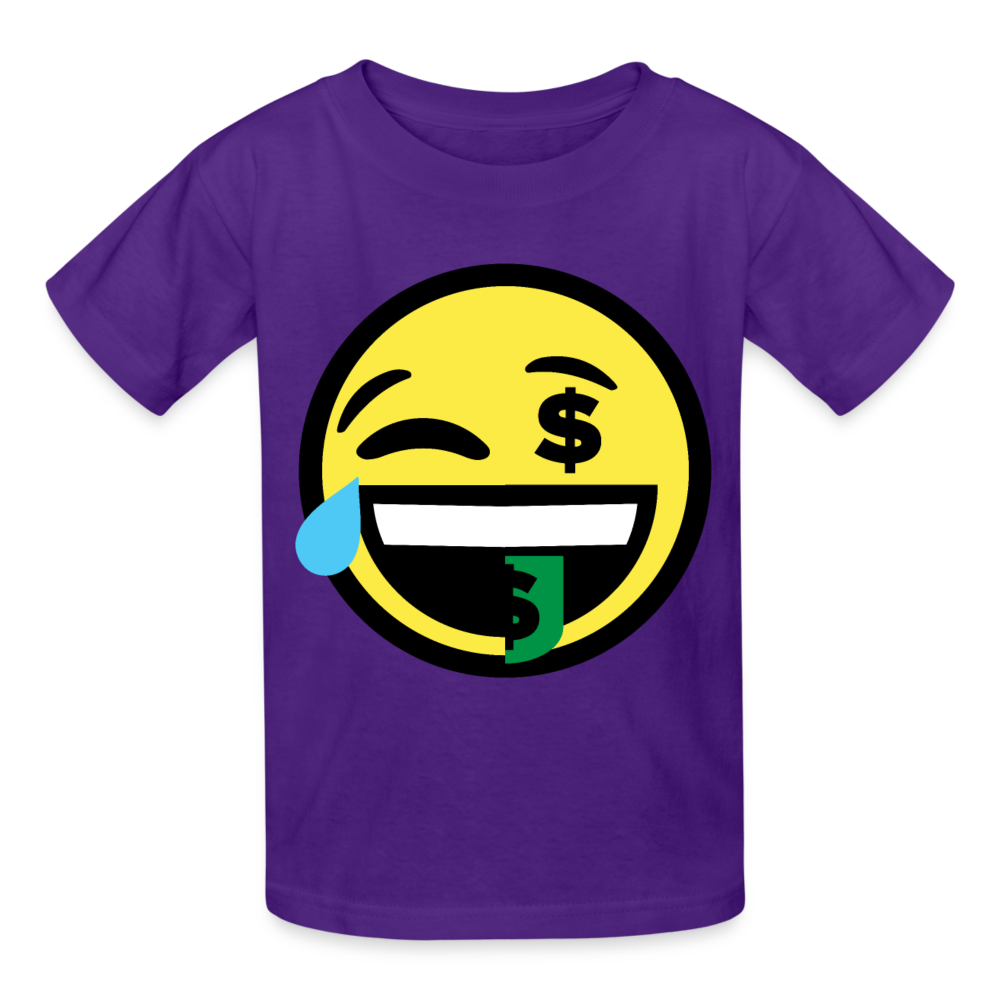 Fundoe Dumojis blk Ultra Cotton Youth T-Shirt - purple