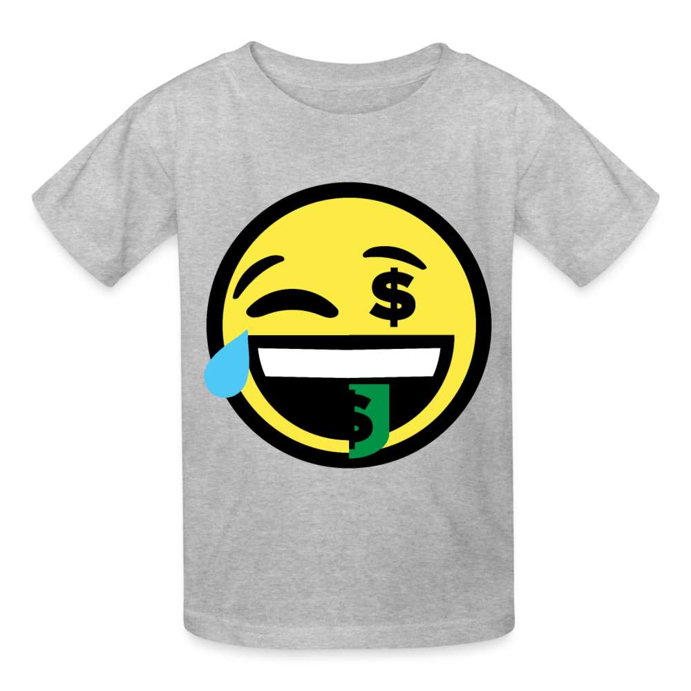 Fundoe Dumojis blk Ultra Cotton Youth T-Shirt - heather gray