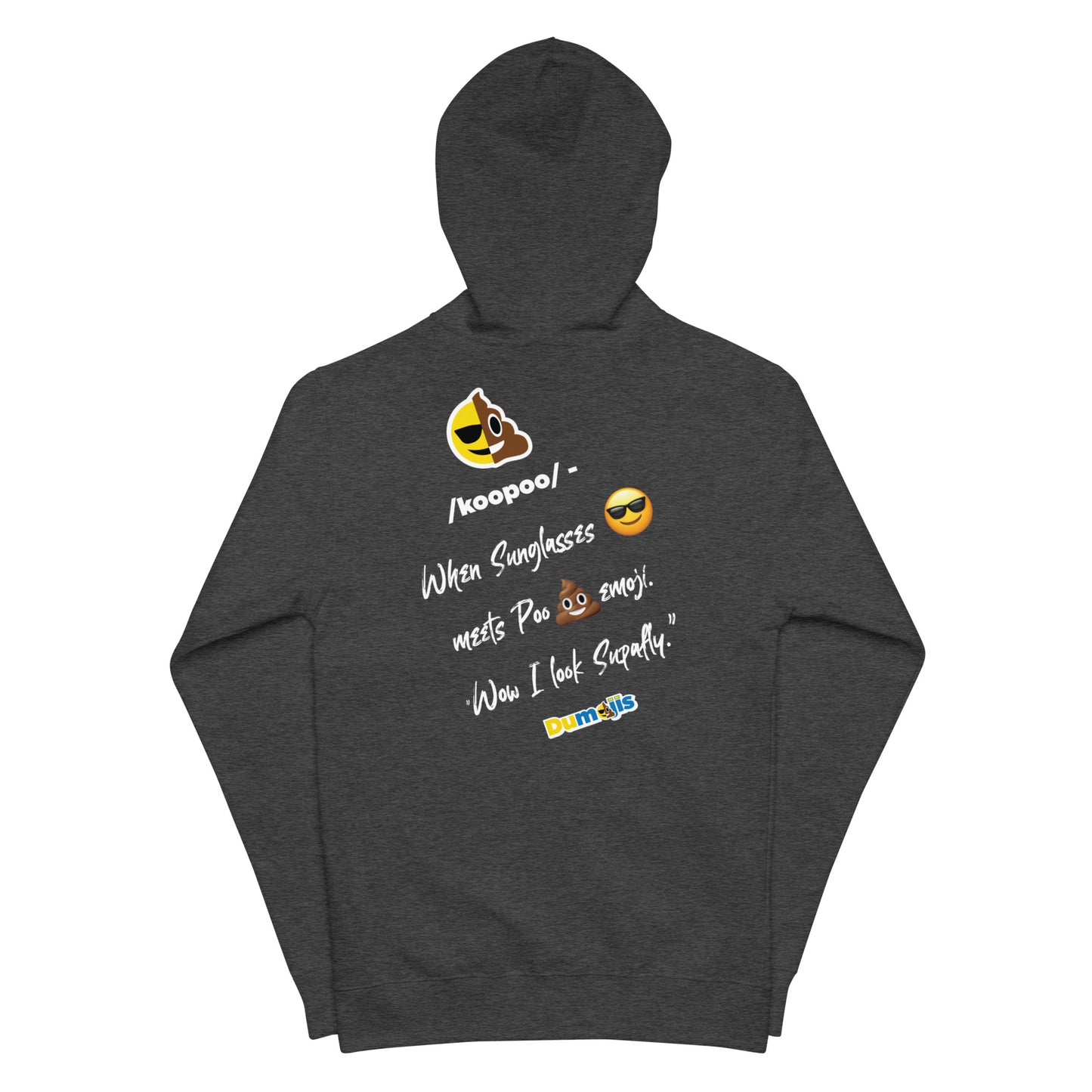 Dumojis® COOPOO Unisex fleece zip up hoodie