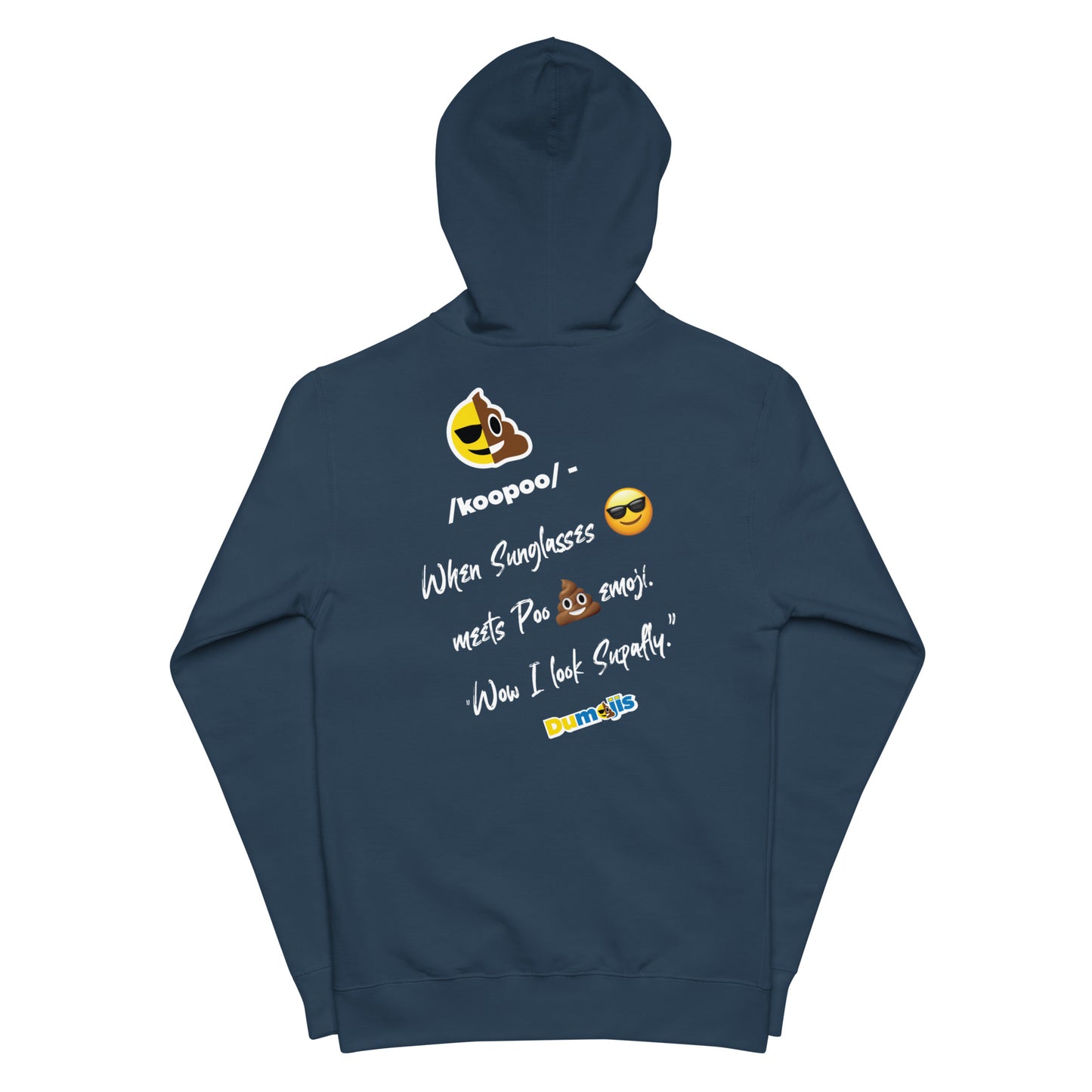 Dumojis® COOPOO Unisex fleece zip up hoodie