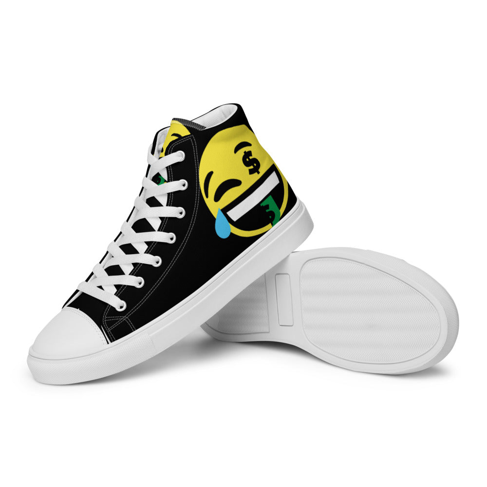 Dumojis® FUNDOE Women’s High Top Canvas Shoes - Black