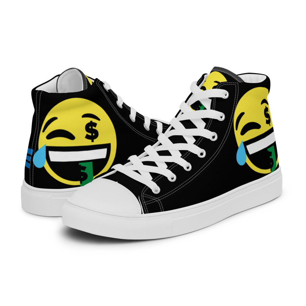 Dumojis® FUNDOE Women’s High Top Canvas Shoes - Black