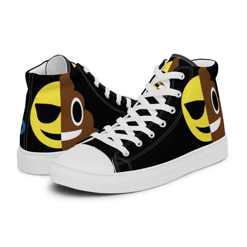 Dumojis® COOPOO Women’s High Top Canvas Shoes - Black