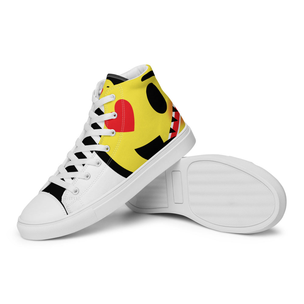 Dumojis® LUVSIC Women’s High Top Canvas Shoes - White
