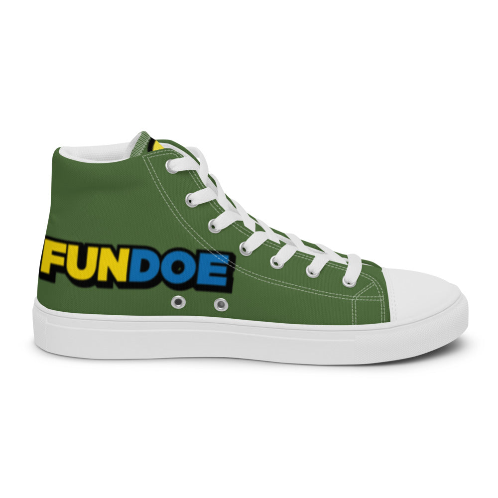 Dumojis® FUNDOE Women’s High Top Canvas Shoes - Green