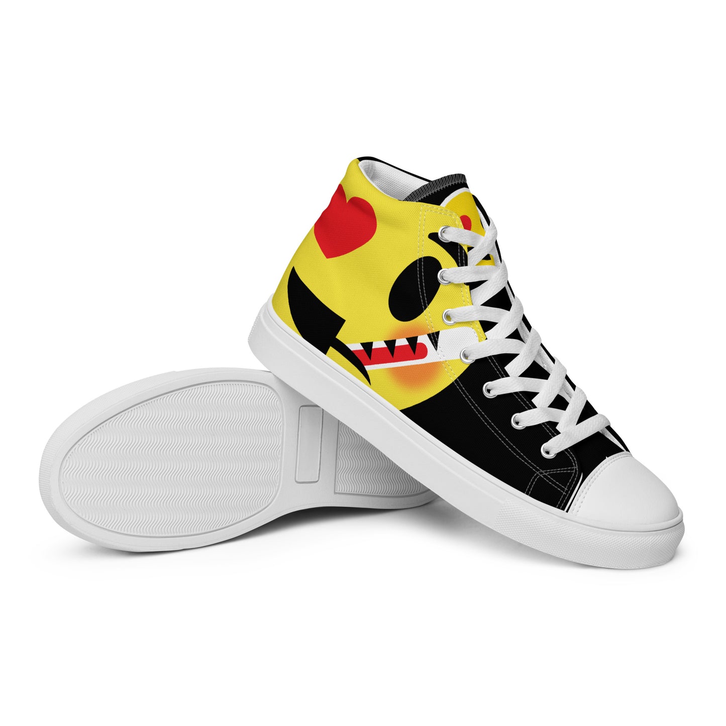 Dumojis® LUVSIC Women’s High Top Canvas Shoes - White
