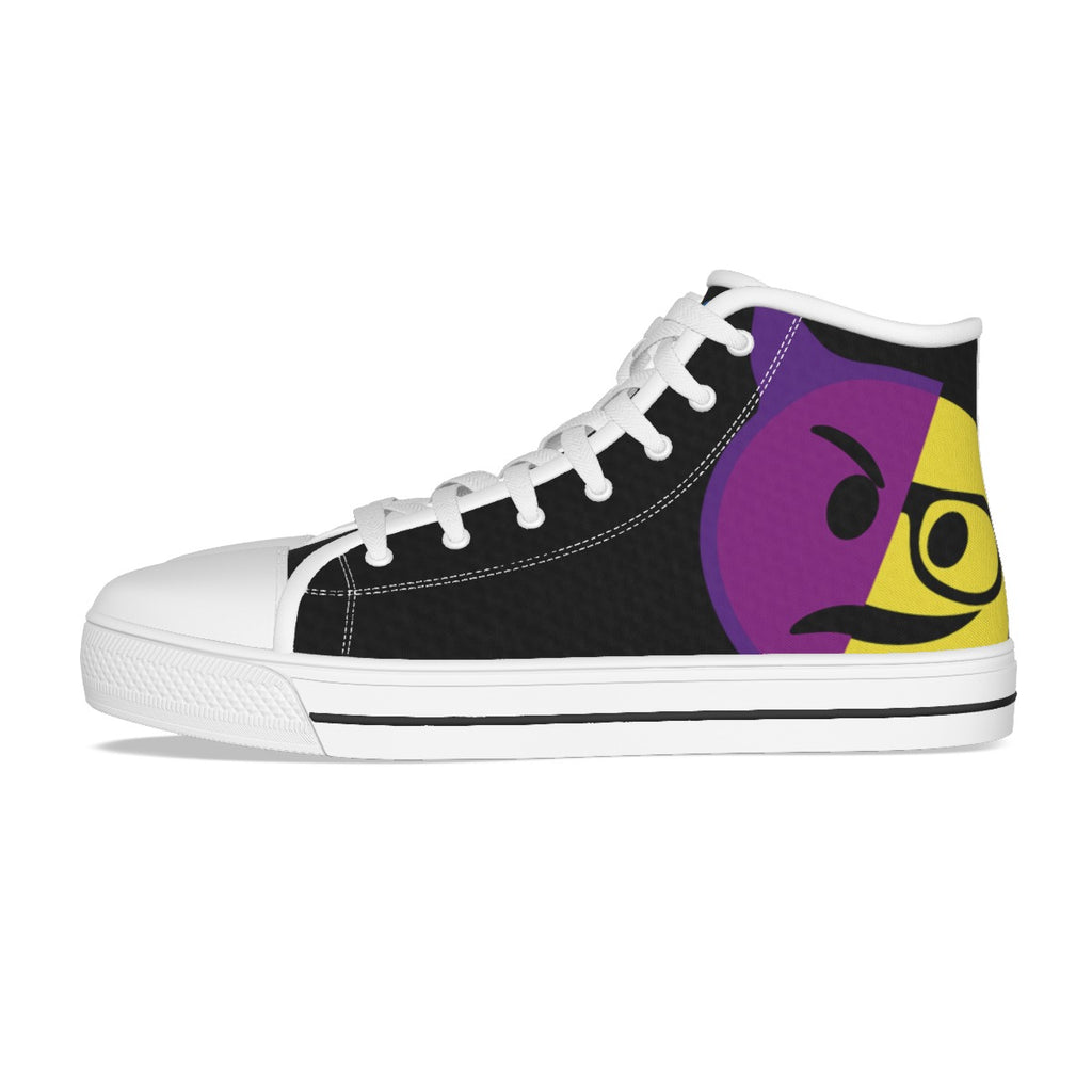 Dumojis® WKEDSMHT Kid's Canvas Shoes - Black