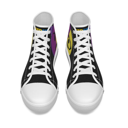 Dumojis® WKEDSMHT Kid's Canvas Shoes - Black