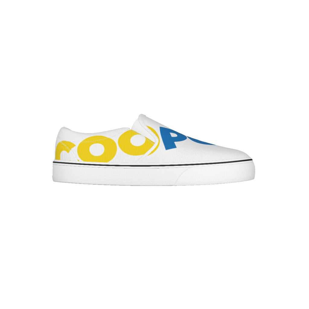 Dumojis® COOPOO Kid's Slip-On Sneakers - White