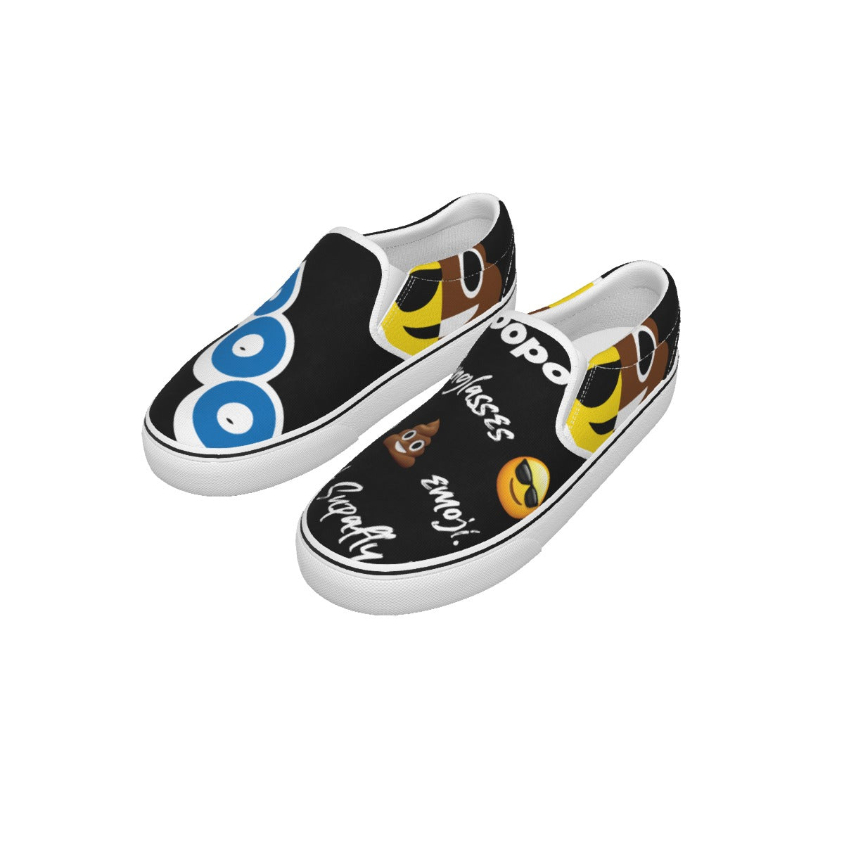 Dumojis® COOPOO Kid's Slip-On Sneakers - Black