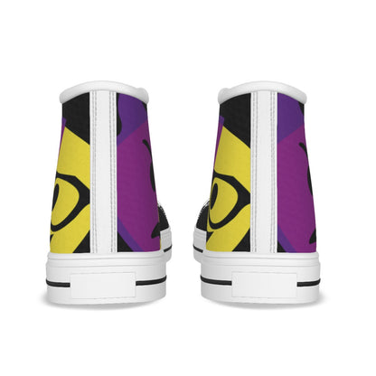 Dumojis® WKEDSMHT Kid's Canvas Shoes - Black