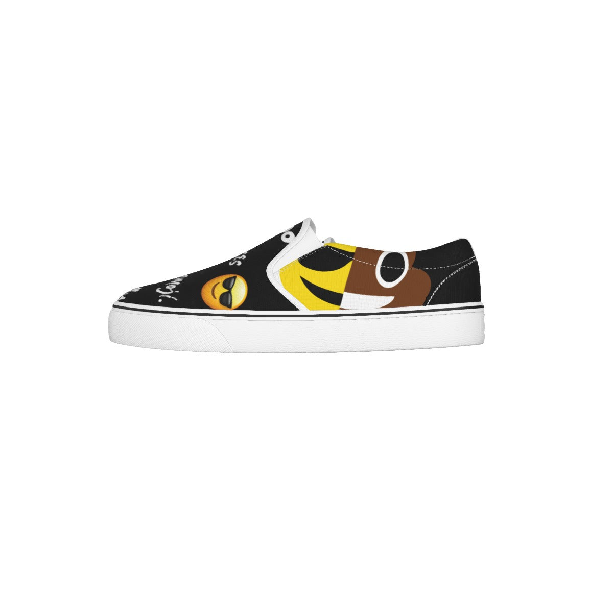 Dumojis® COOPOO Kid's Slip-On Sneakers - Black