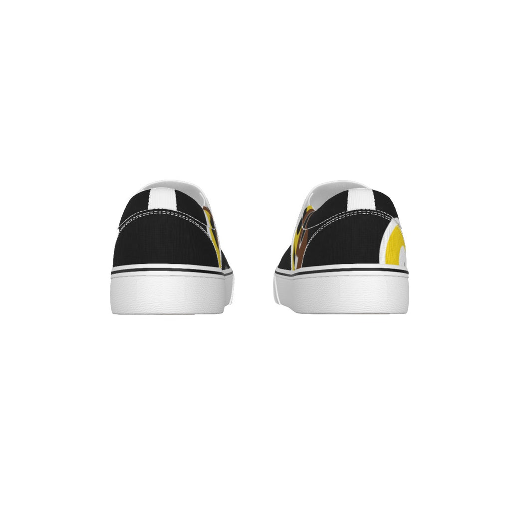 Dumojis® COOPOO Kid's Slip-On Sneakers - Black