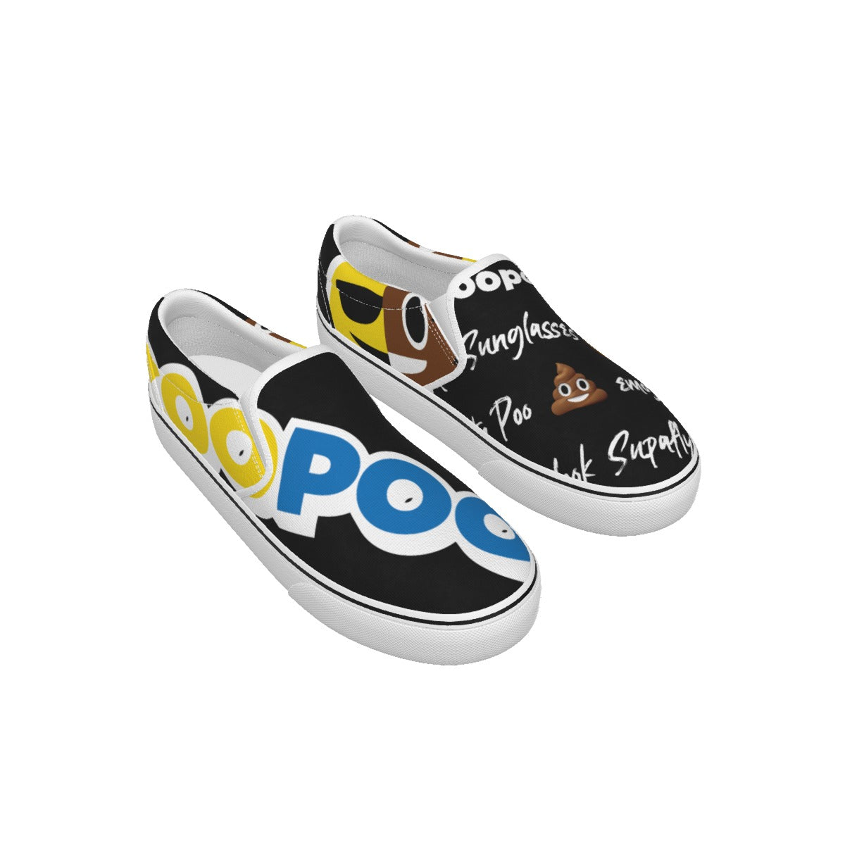 Dumojis® COOPOO Kid's Slip-On Sneakers - Black