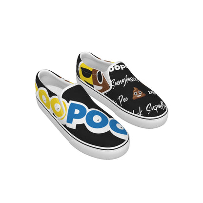 Dumojis® COOPOO Kid's Slip-On Sneakers - Black