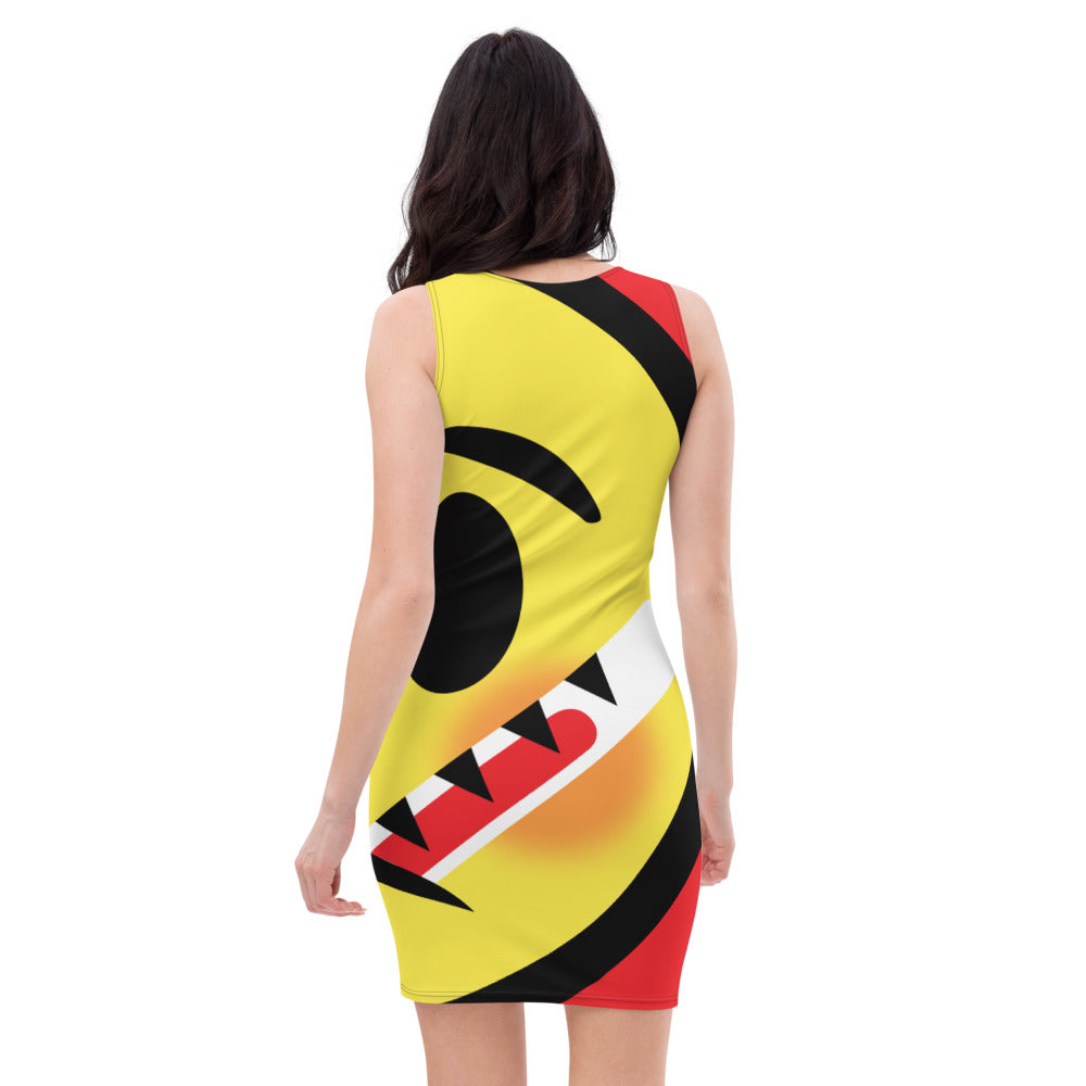 Dumojis® LUVSIC All-Over Print Dress - Red