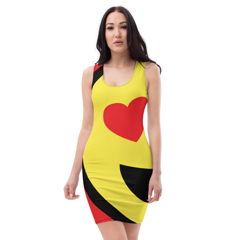 Dumojis® LUVSIC All-Over Print Dress - Red