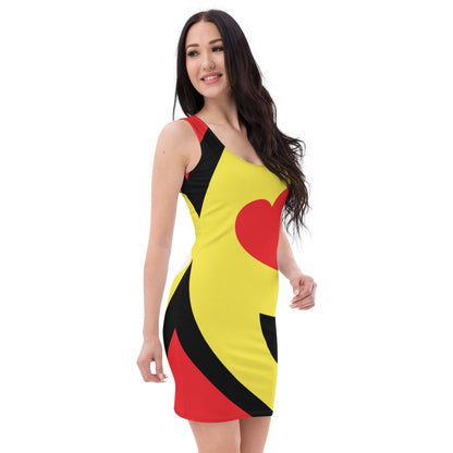 Dumojis® LUVSIC All-Over Print Dress - Red