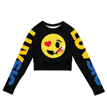 Dumojis® LUVSIC Recycled Long-Sleeve Crop Top