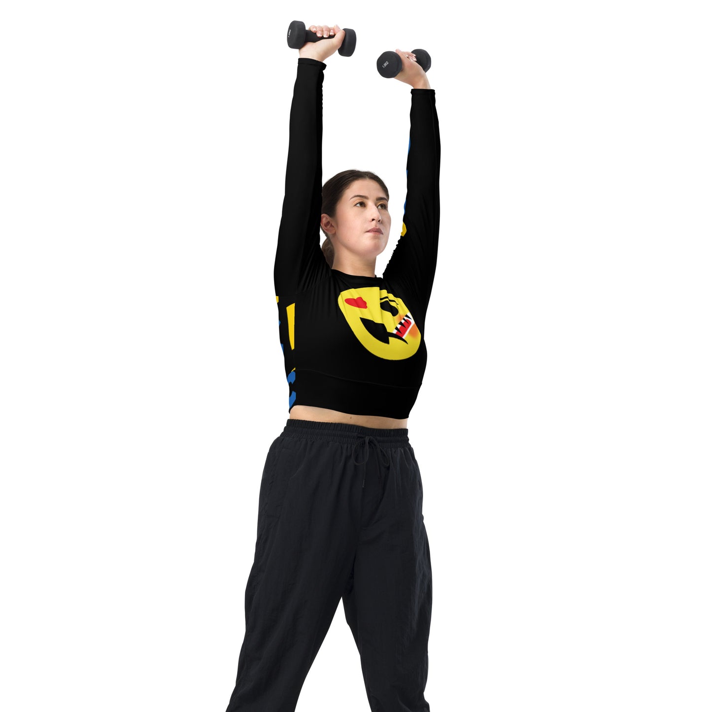 Dumojis® LUVSIC Recycled Long-Sleeve Crop Top