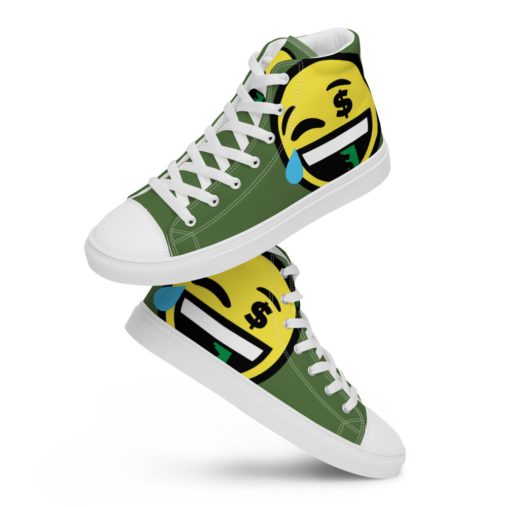 Dumojis® FUNDOE Men’s High Top Canvas Shoes - Green