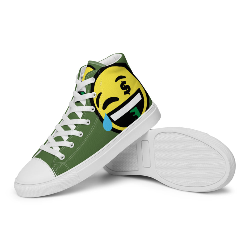 Dumojis® FUNDOE Men’s High Top Canvas Shoes - Green