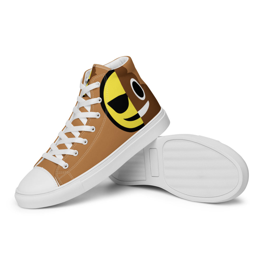 Dumojis® COOPOO Men’s High-Top Canvas Shoes - Nude