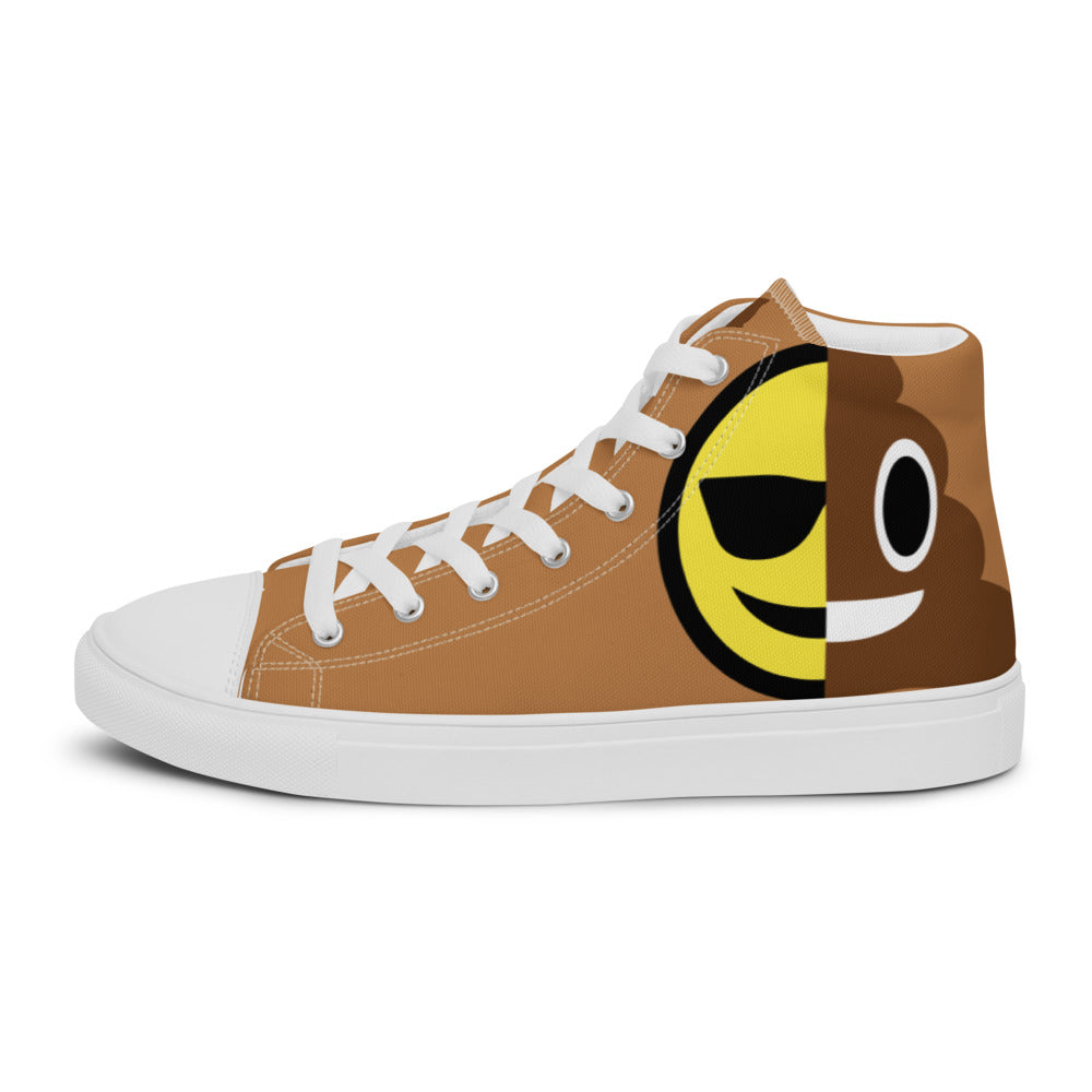 Dumojis® COOPOO Men’s High-Top Canvas Shoes - Nude