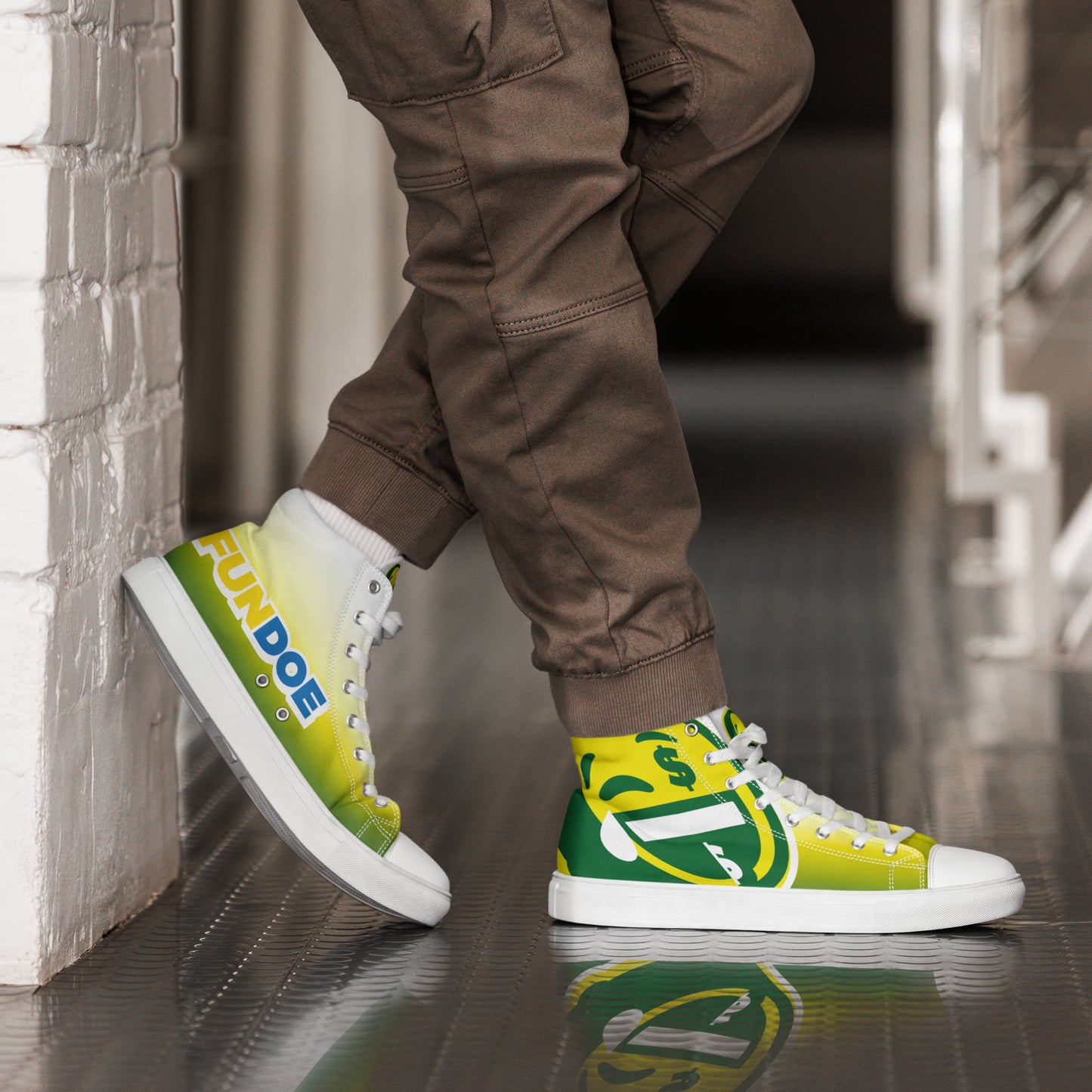 Dumojis® FUNDOE Men’s High Top Fashion Canvas Shoes