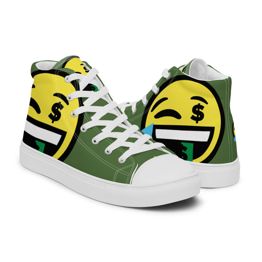 Dumojis® FUNDOE Men’s High Top Canvas Shoes - Green