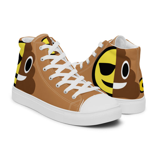 Dumojis® COOPOO Men’s High-Top Canvas Shoes - Nude