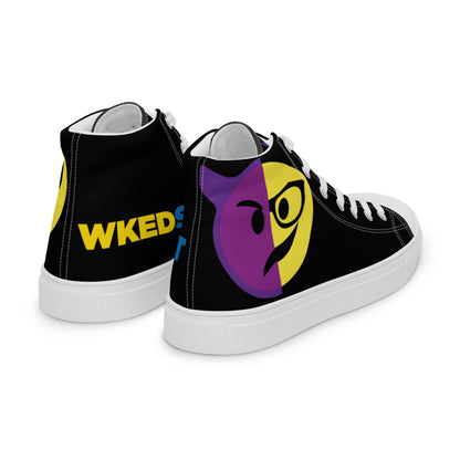 Dumojis® WKEDSMHT Men’s High Top Canvas Shoes - Black