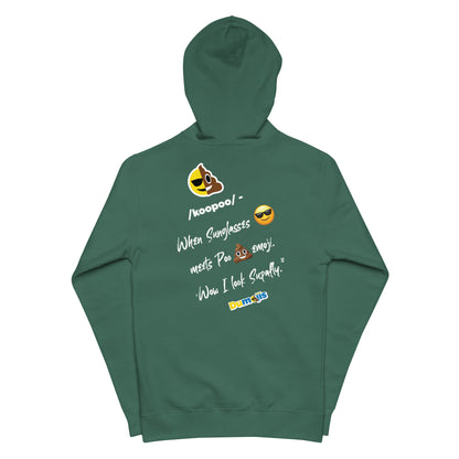 Dumojis® COOPOO Unisex fleece zip up hoodie