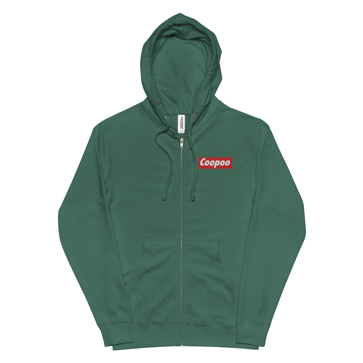 Dumojis® COOPOO Unisex fleece zip up hoodie