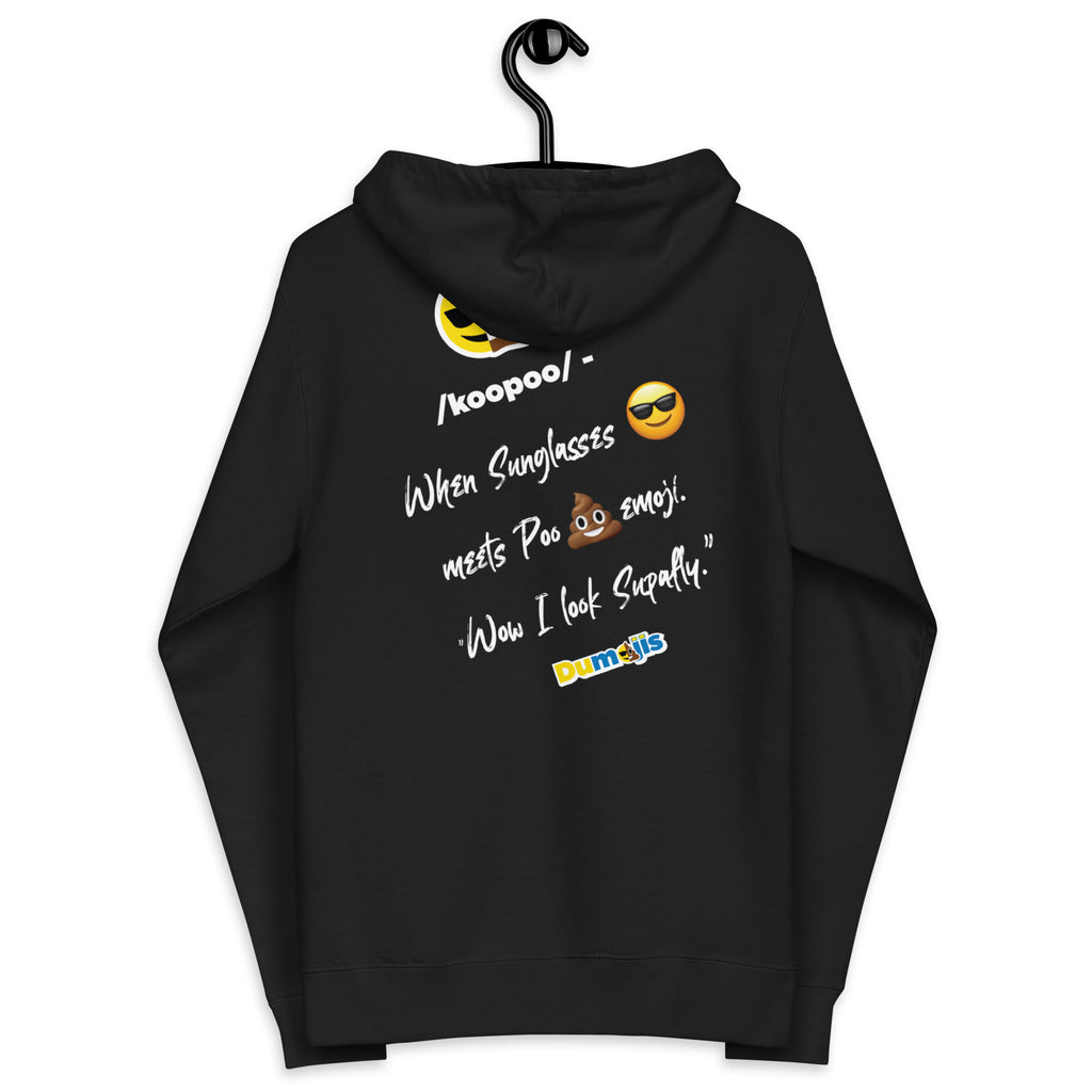 Dumojis® COOPOO Unisex fleece zip up hoodie