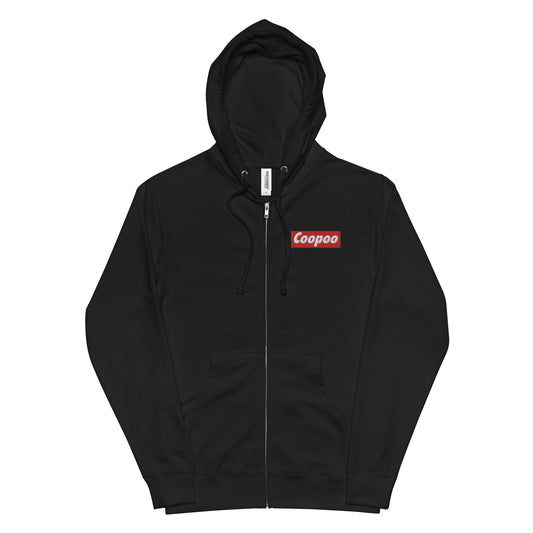 Dumojis® COOPOO Unisex fleece zip up hoodie