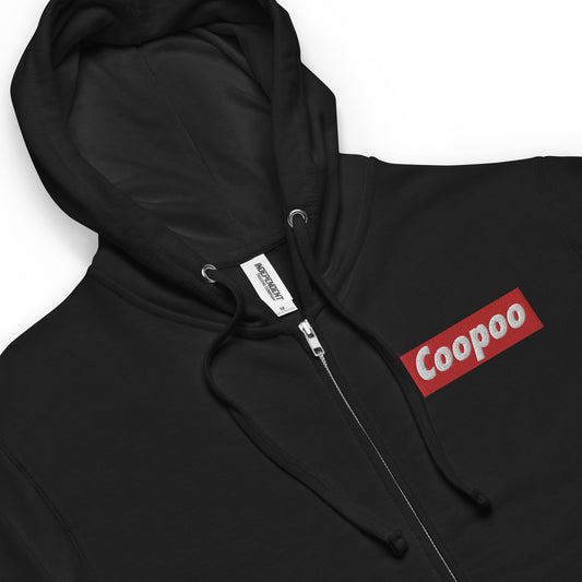 Dumojis® COOPOO Unisex fleece zip up hoodie