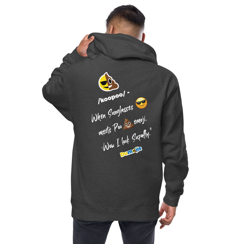 Dumojis® COOPOO Unisex fleece zip up hoodie