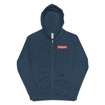 Dumojis® COOPOO Unisex fleece zip up hoodie