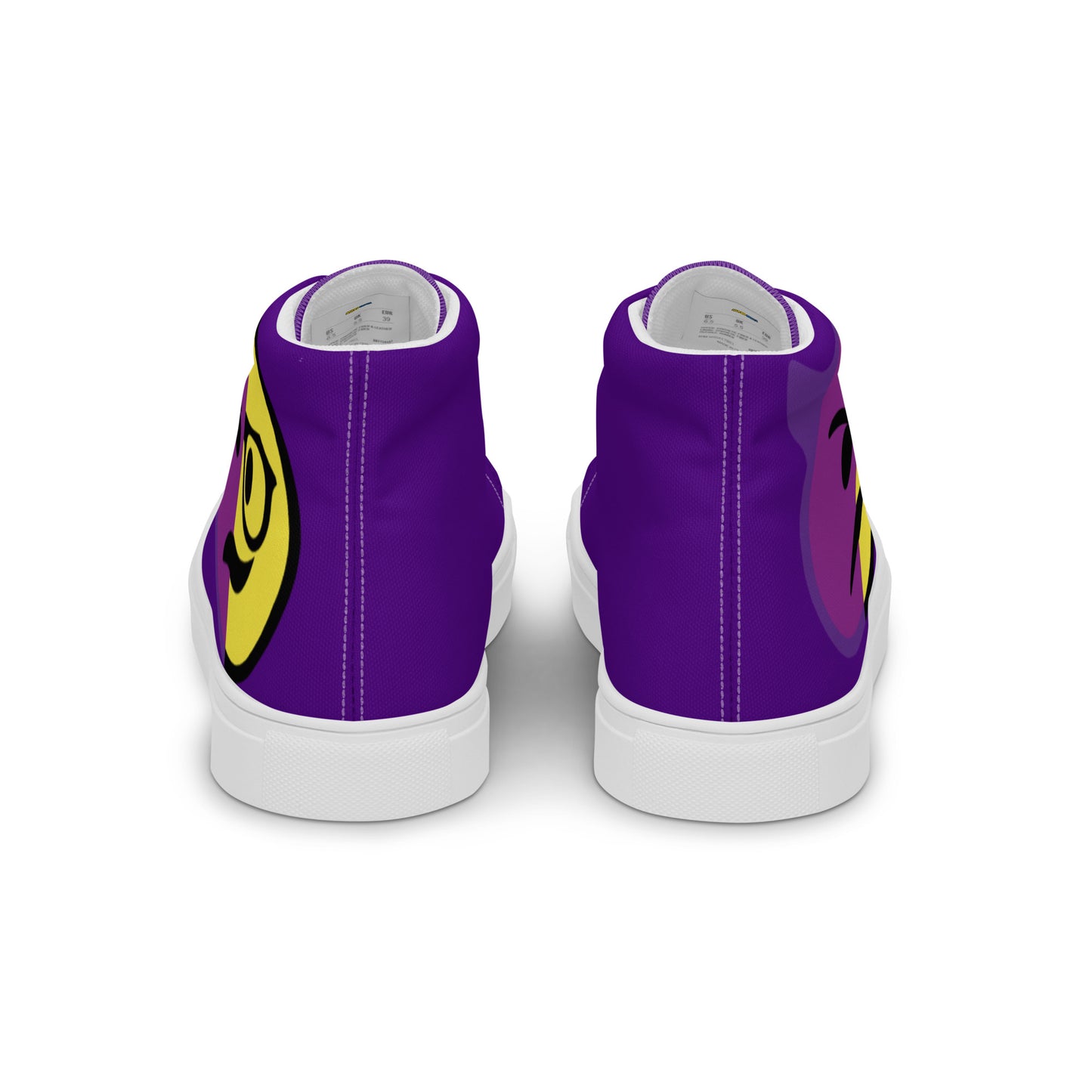 Dumojis® WKEDSMHT Women’s High Top Canvas Shoes - Purple