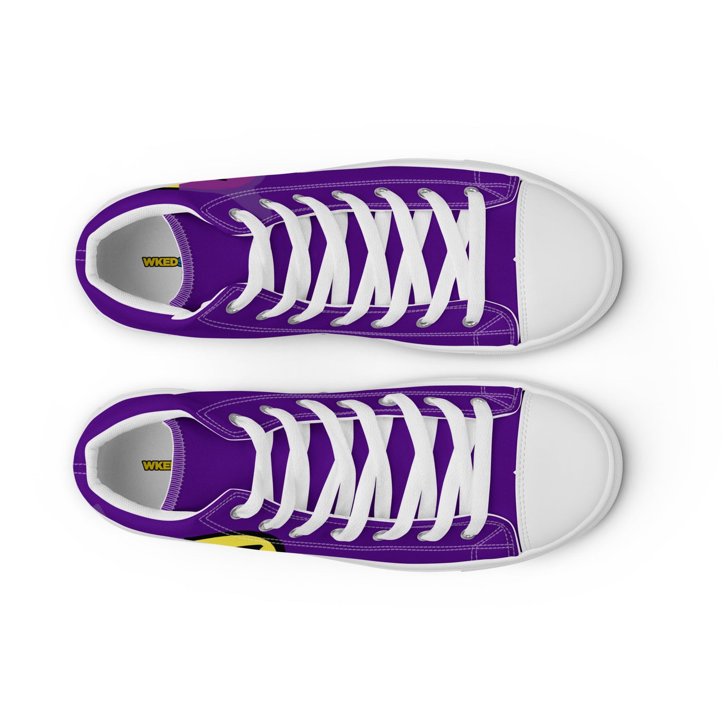 Dumojis® WKEDSMHT Women’s High Top Canvas Shoes - Purple