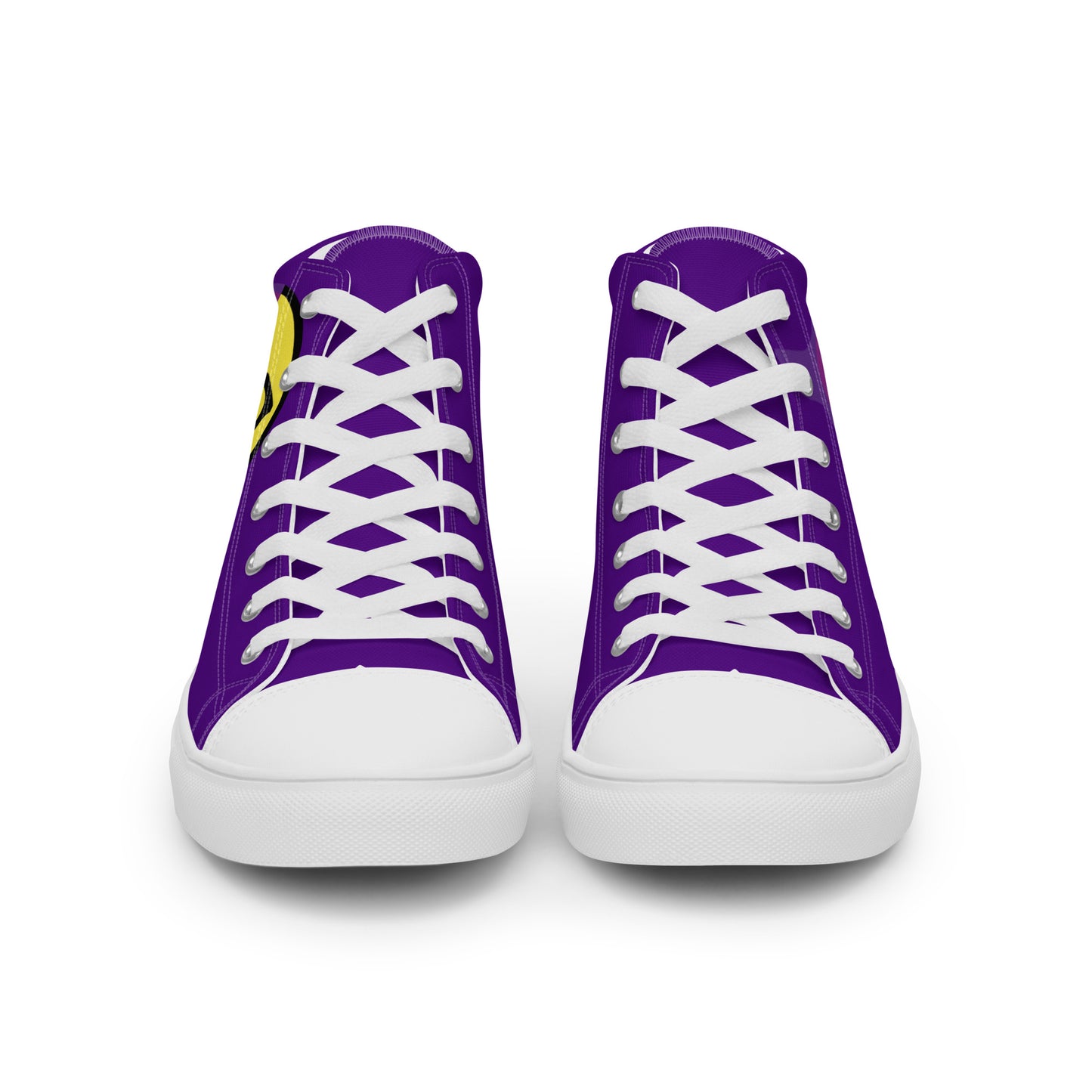 Dumojis® WKEDSMHT Women’s High Top Canvas Shoes - Purple