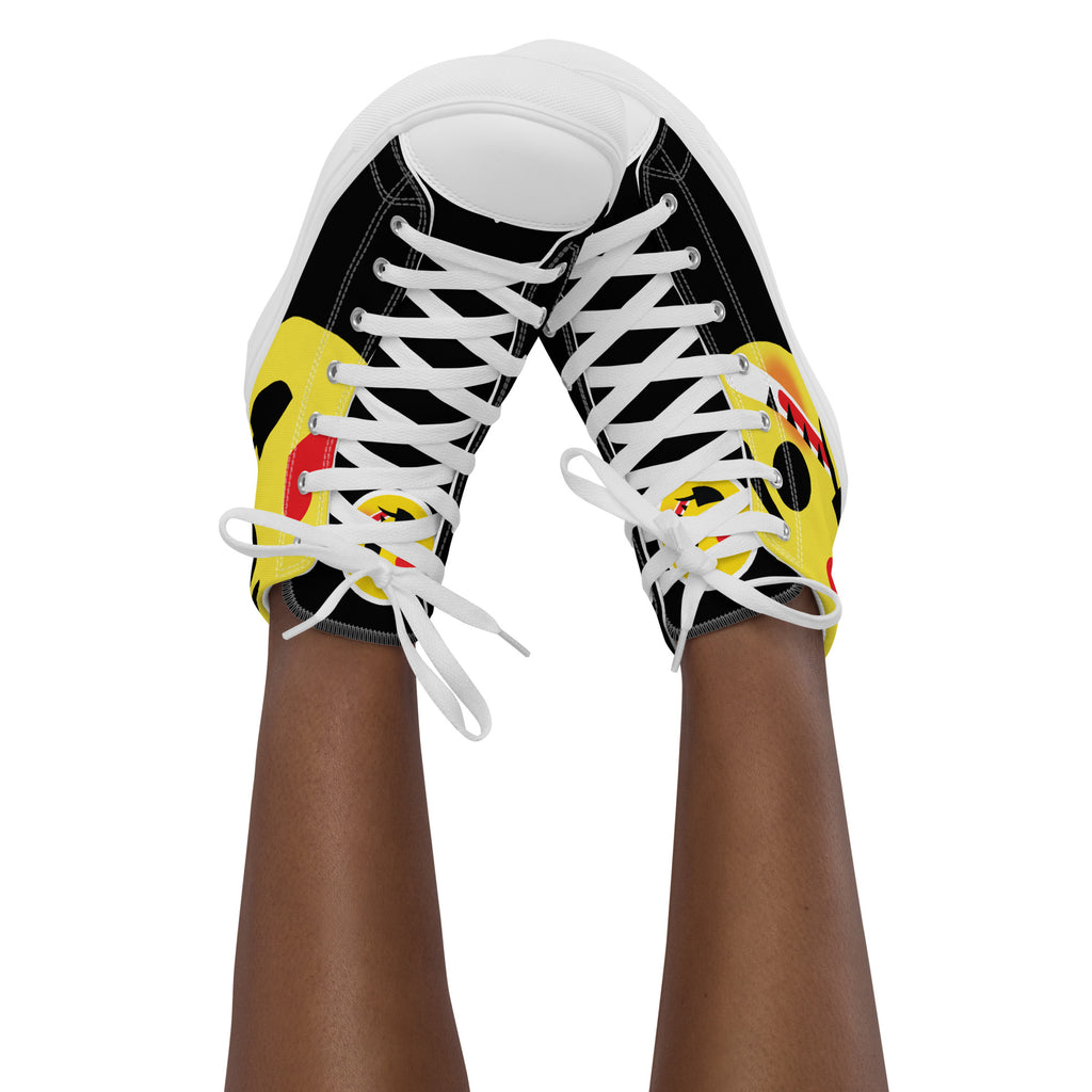 Dumojis® LUVSIC Women’s High Top Canvas Shoes - White