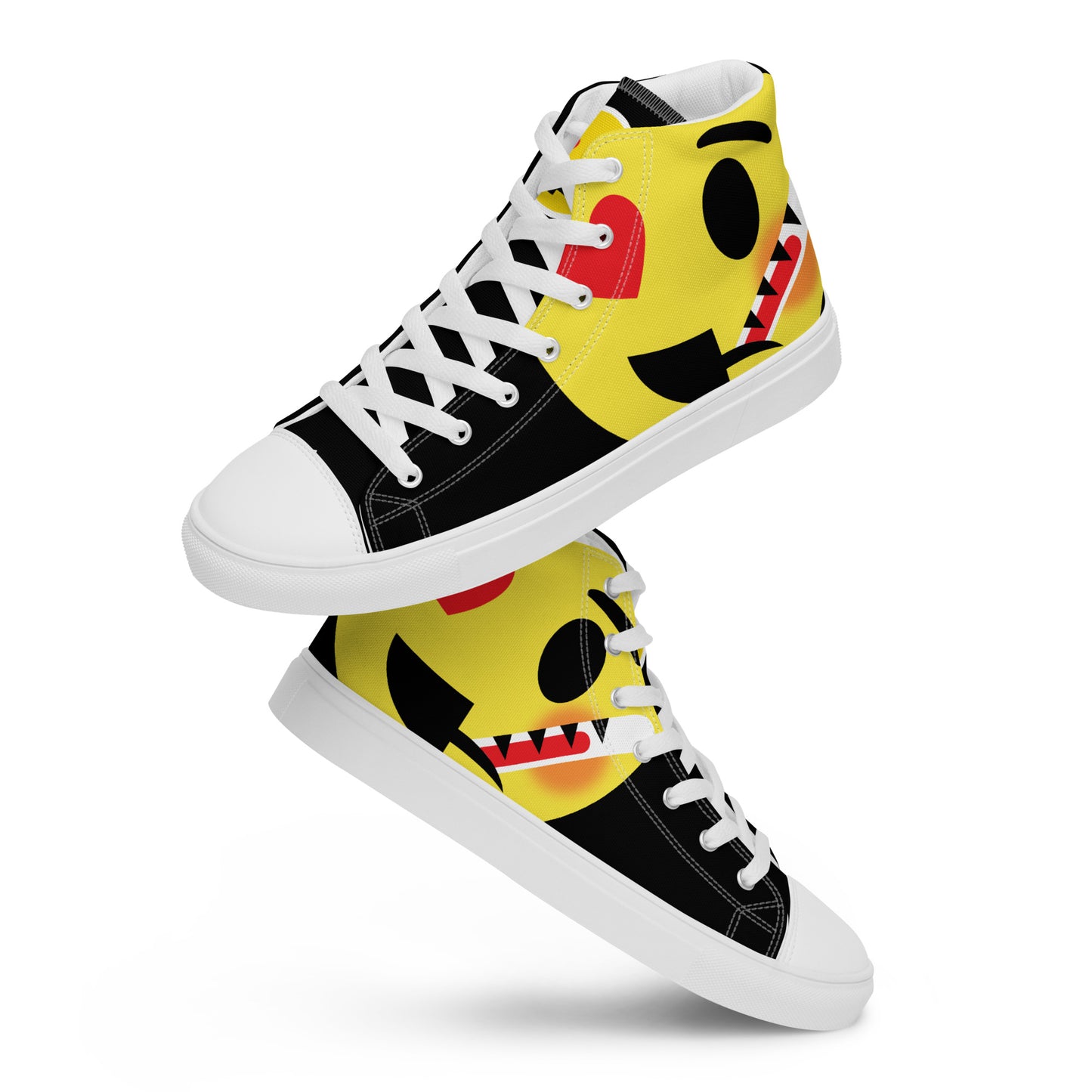 Dumojis® LUVSIC Women’s High Top Canvas Shoes - White