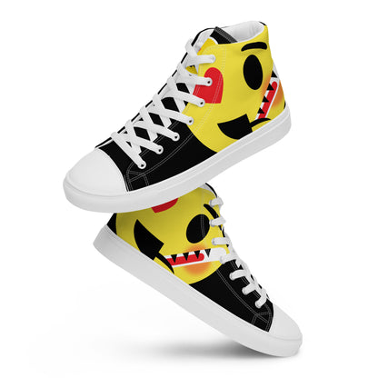 Dumojis® LUVSIC Women’s High Top Canvas Shoes - White