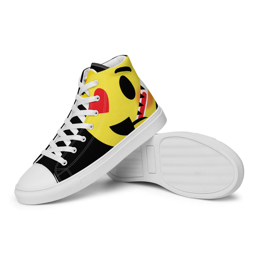 Dumojis® LUVSIC Women’s High Top Canvas Shoes - White